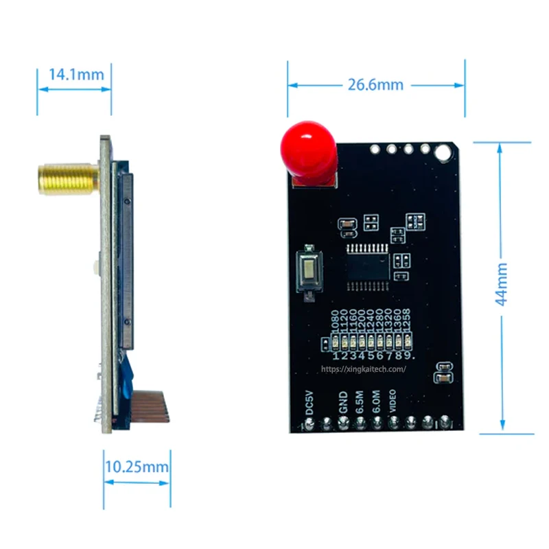 FPV 쿼드콥터 원격 제어 드론에 적합한 전문 고글 비디오 리시버, 원격 FPV VRX 800D 9CH, 1.2G, 1.3G