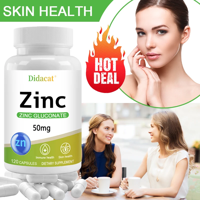 

Zinc 50 Mg Essential Mineral That Supports Healthy Metabolism, Enhances Cognitive and Immune Health