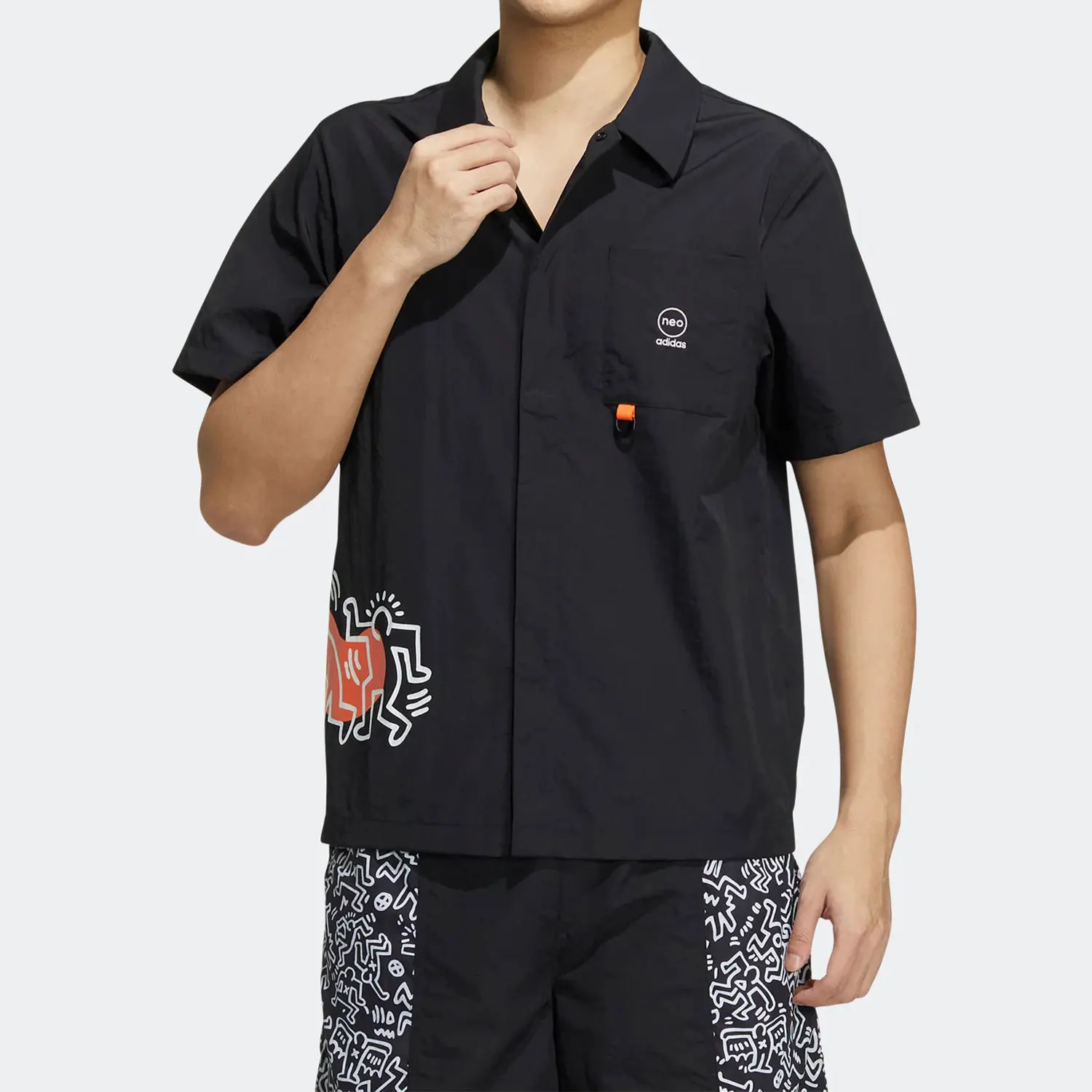 

Официальная мужская удобная повседневная дышащая спортивная футболка Adidas с коротким рукавом HD7260