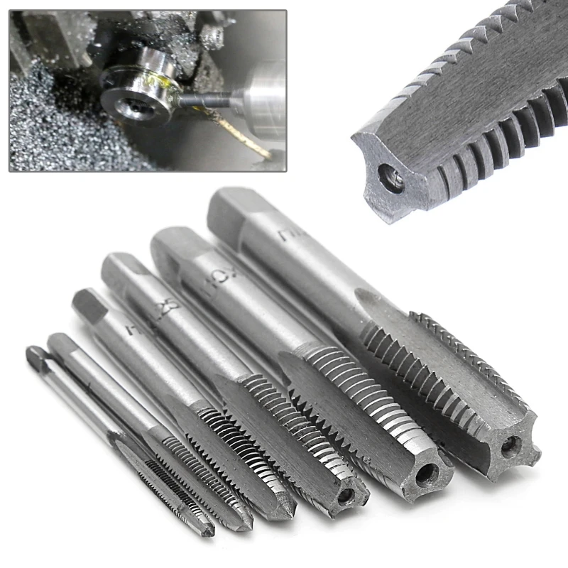 

M6CF 12 шт. ручные метчики с резьбой, нарезная отвертка, бит M6