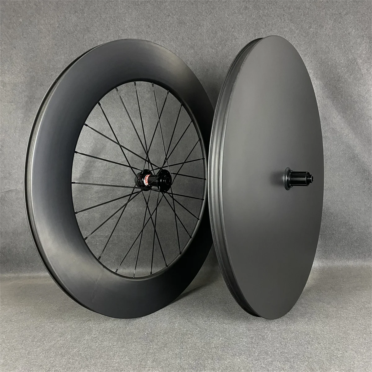 DFS Disc Wheel 88mm Wheel Set 700C Carbon Fiber Closed Wheel TT Timing Site Road Bike