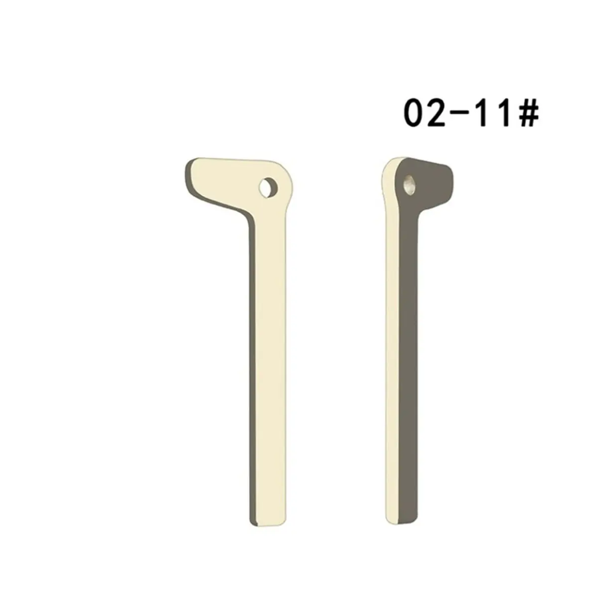 B09A 10PCS Emergency Uncut Insert Blank Key Blade HU100R G Plate for BMW X7 Smart Card Spare Key