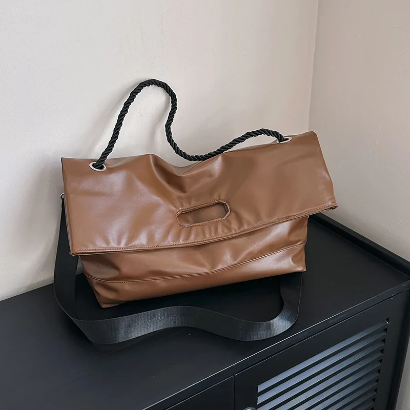 

Простая и стильная женская сумка-тоут большой вместимости, новая универсальная дорожная сумка, сумки через плечо для студентов