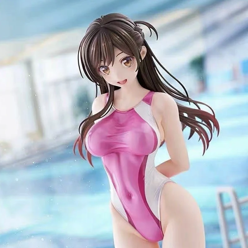 

Rented Girlfriend Shuiyuan Qianhe Competitive Swimsuit Standing Posture Handmade Anime Model Gift Desktop Decoration Toy Boy