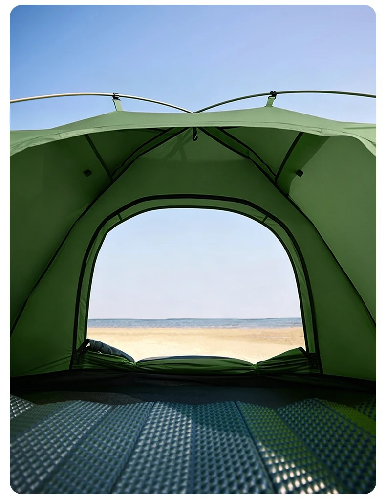 Naturehike 2026 Neues Campingzelt Großer Raum Mückenschutz Strandzelte Ultraleichtes Schnellaufbau 2-Personen Outdoor Wanderzelt – Detail 9