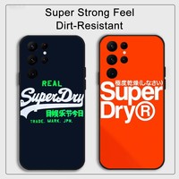 Trendy brand S-Superdry Phone Case for Samsung S series s20 s21 s22 s23 s24 FE Plus Ultra TPU Soft to Skin-friendly Cover