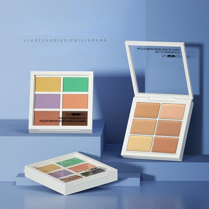 MYG 6-Color Concealer Palette Foundation correzione del tono della pelle macchie di copertura segni di Acne occhiaie arrossamenti cosmetici per il trucco