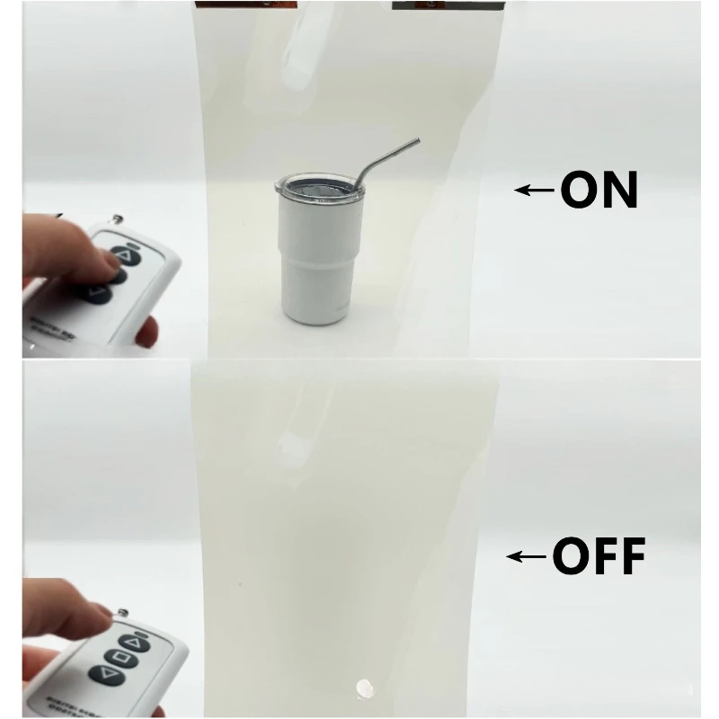 PDLC intelligent dimming glass film office partition power-on transparent power-off atomization anti-peeping film