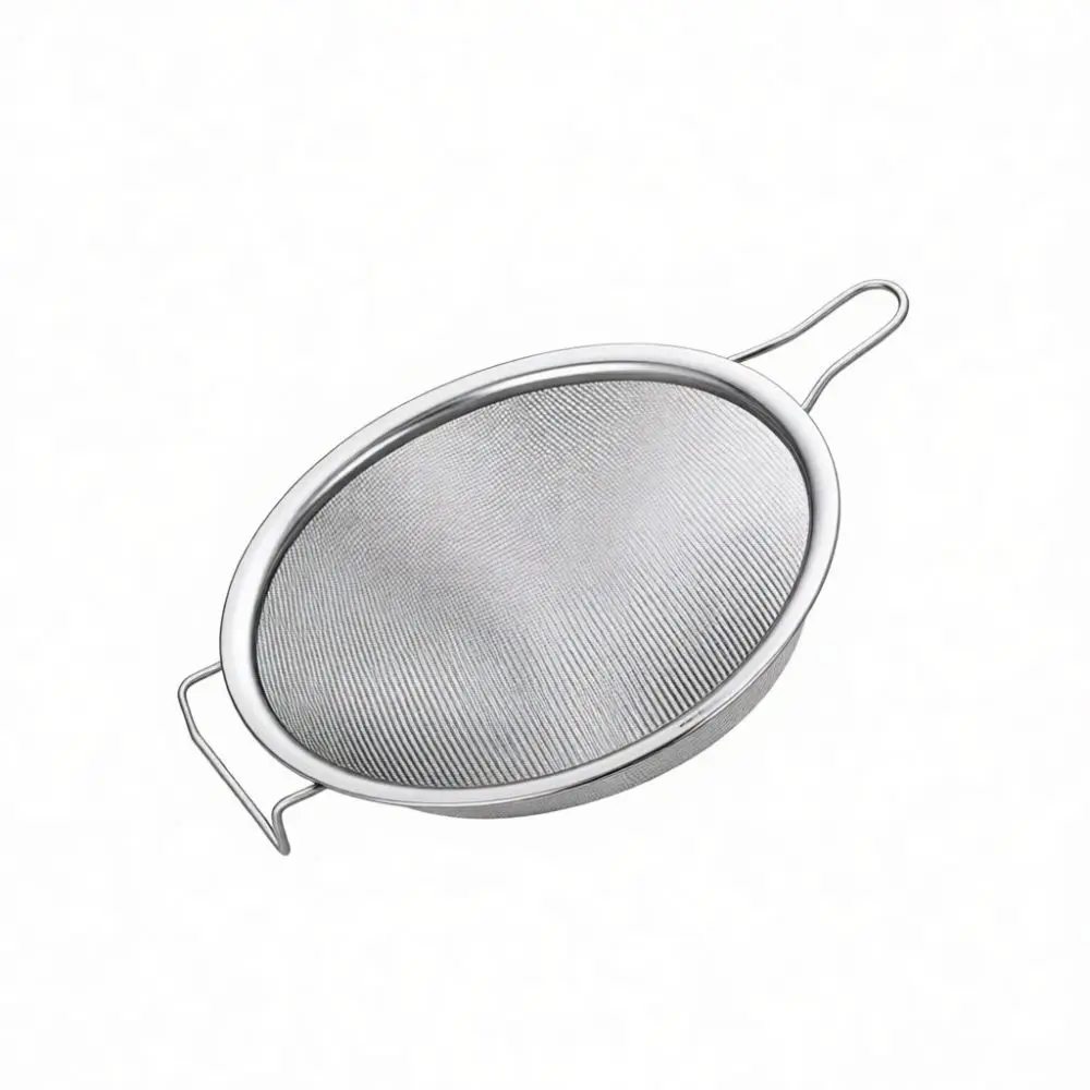 304 Stainless Steel Kitchen Strainer Super Fine Mesh Sieve For Flour Soy Milk Soup Foam Oil Skimmer Cooking Utensils