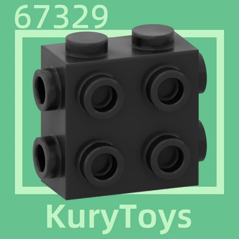 Kury Toys DIY MOC For 67329 10pcs Building block parts For Brick, Modified 1 x 2 x 1 2/3 with Studs on Side and Ends