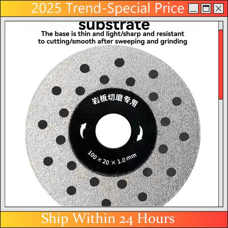 

A61Z Deals 5PCS Dia 100Mm Rock Grinding Cutting Disc Ultra-Thin Saw Blade Multi Hole Disc Marble Tile Glass Cutter Plate
