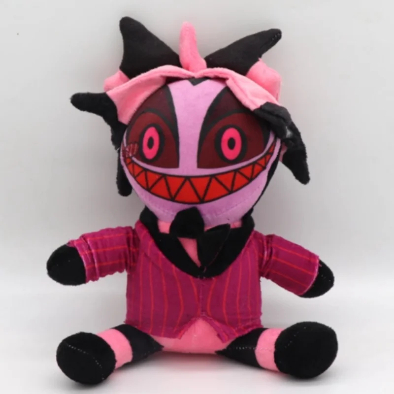 

В наличии новая плюшевая кукла Hazbin Hotel Alastor 22 см из ткани Minky, хлопковая вышитая игрушка из полипропилена, периферийные устройства с героями мультфильмов, подарки-сюрпризы