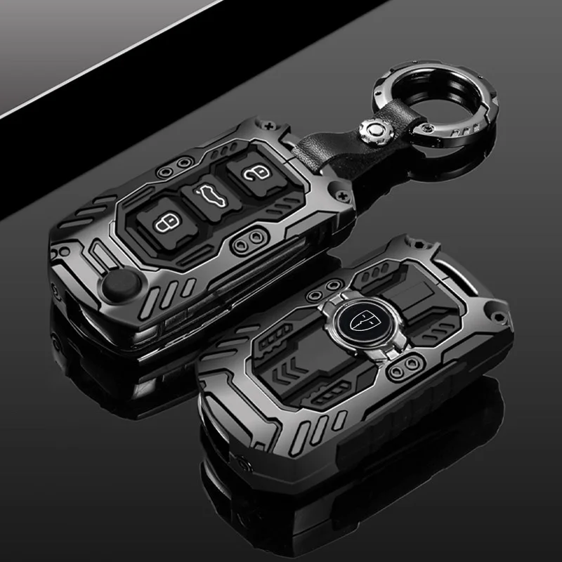 Schlüsseletui aus Zinklegierung für VW Volkswagen Polo Golf 7 Passat Tiguan MK2 Käfer Ateca Caddy T5 Flip Folding Cover Fob Autozubehör – Detail 13