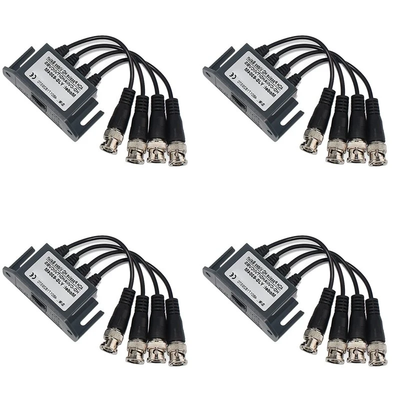 y22a-4x-4-channel-video-balun-bnc-utp-cat5-transmitter-for-cctv-surveillance-camera-trend-4-way-coaxial-hd-transmitter