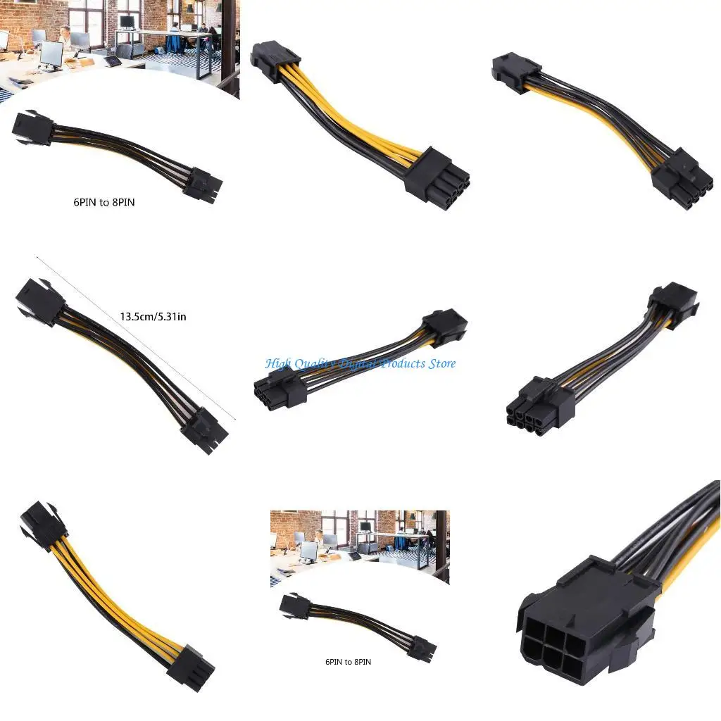 u2je cpu pcie 8pin女性から8ピンの男性コンバーターアダプターpciexpressグラフィックカードパワーアダプターPCIe拡張ケーブル