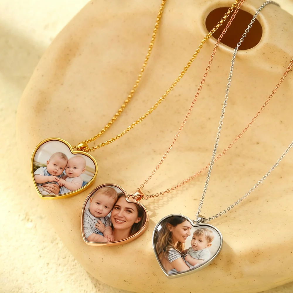 شخصية الوليد صور الخوخ القلب قلادة قلادة مخصص الطفل التبعي الولادة العاطفية تذكار للطفل دش الرضع #2