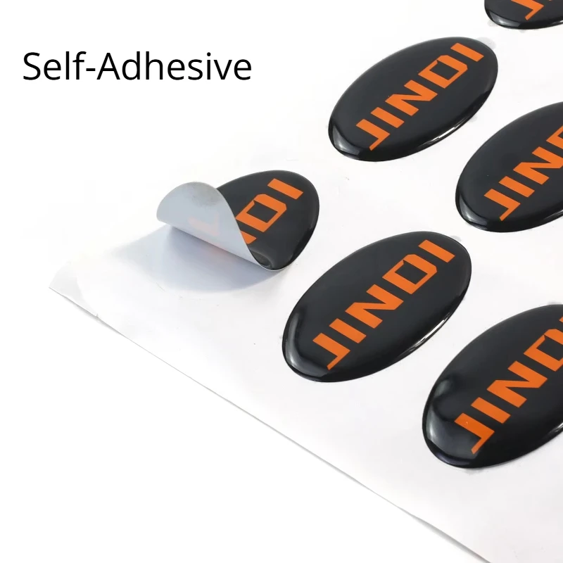 50 SZTUK Darmowe, personalizowane, wodoodporne naklejki 3D z żelem, przezroczyste, kryształowe, z żywicy epoksydowej, samoprzylepne, dowolny rozmiar — zdjęcie produktu 4