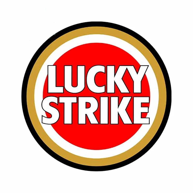 Hot Sell Lucky Strike Car Decal Motorcycle Bumper Trunk Laptop Window PVC Decals High Quality Car Decoration