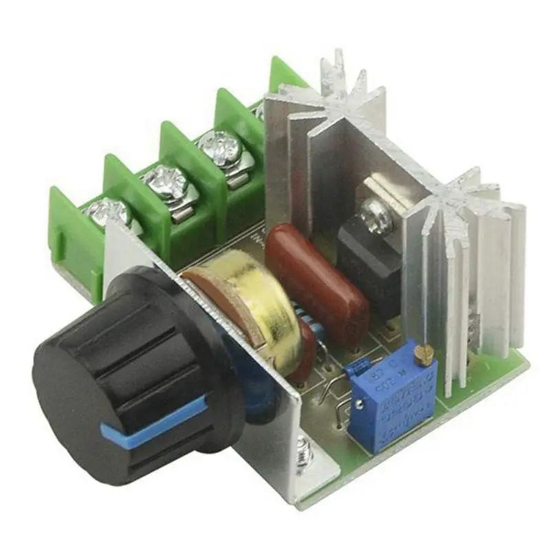 BNVN-7 Piece 25A AC 220V 2000W SCR High Power Electronic Voltage Regulator Module Adjustable Motor Speed Controller Regulation