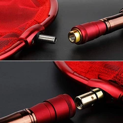 2024 Fish Landing Net Dip Net Connector Quick Release Adapter To Prevent Fish Running anti-rotation Connector