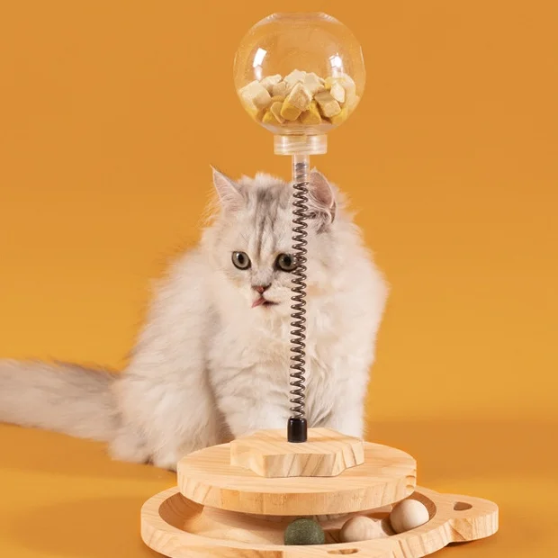 

Funny Luxury Cat Toy High Intelligence Silicone Leaky Food Ball Cat and Dog Play Device to Combat Boredom