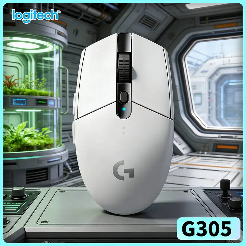 G305 LIGHTSPEED Gaming Mouse, 12000 DPI HERO, 6 Custom Buttons, 250h Battery, Logitech, PC Mac Gaming Accessory Tool