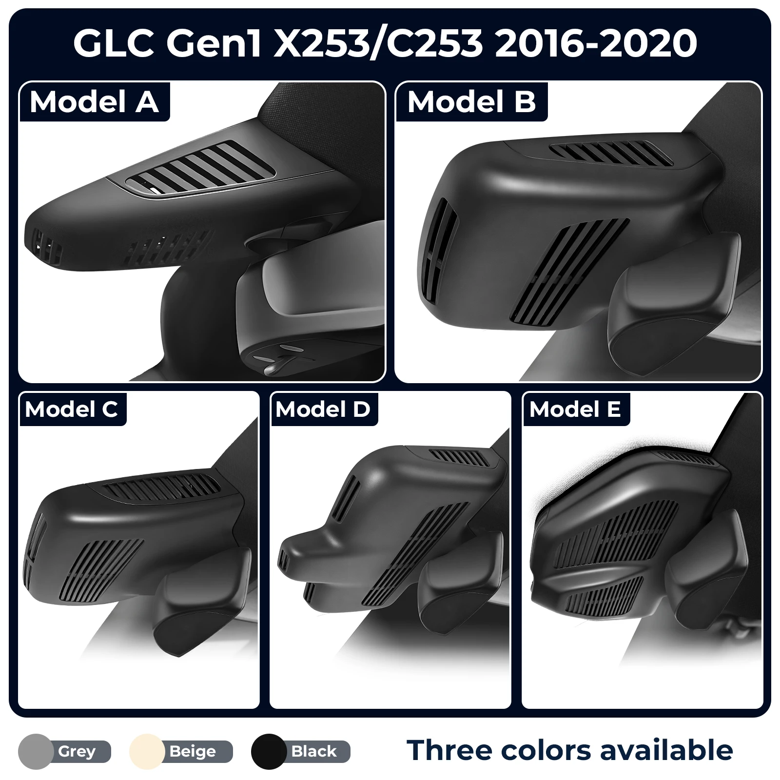 Mangoal GPS WiFi & APP 4K Dash Cam For Mercedes Benz GLC X253 C253 Dash Car Camera 2016-2020 (Model E)