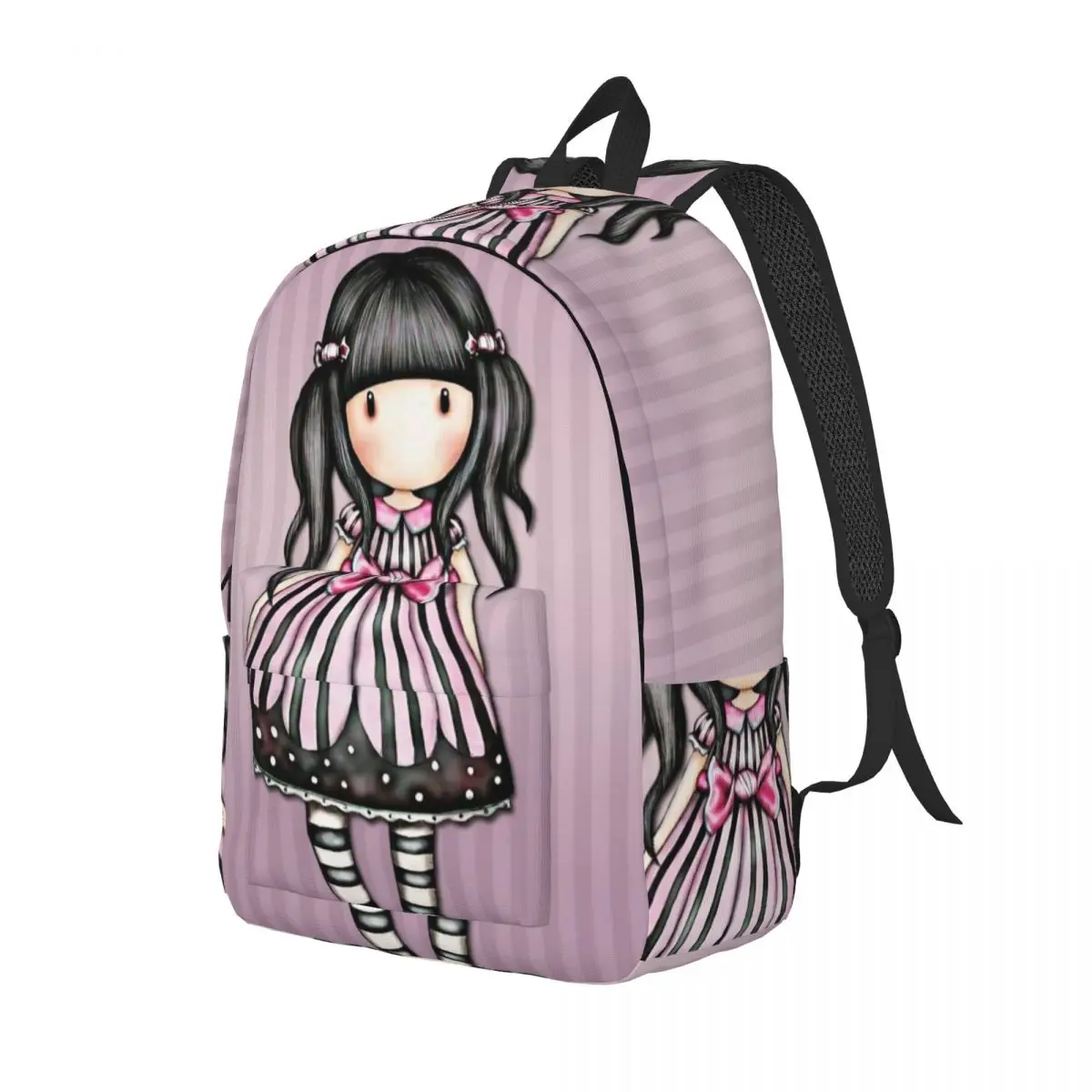 Santoro Gorjuss-mochila para hombre y mujer, morral de hombro para ordenador portátil y de negocios, con dibujos animados, Kawaii, a la moda, para regalo