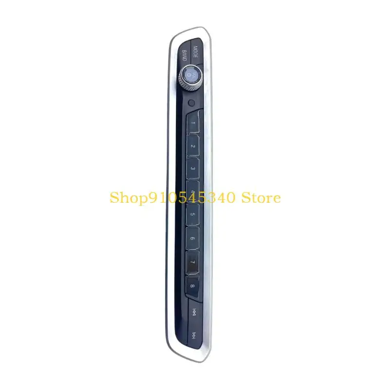 U2JA Track Key Media Panel for G05 G06 G07 2019-2023, Black Face Silver Trim, Center Console Layout, Ref 61317949331 61317949328