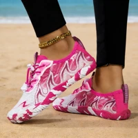 Women Quick Dry Barefoot Water Shoes, Gradient Print Breathable Aqua Sneakers, Non Slip Lightweight Swim Surfing Footwear for Beach Snorkeling River Walking Yoga 5