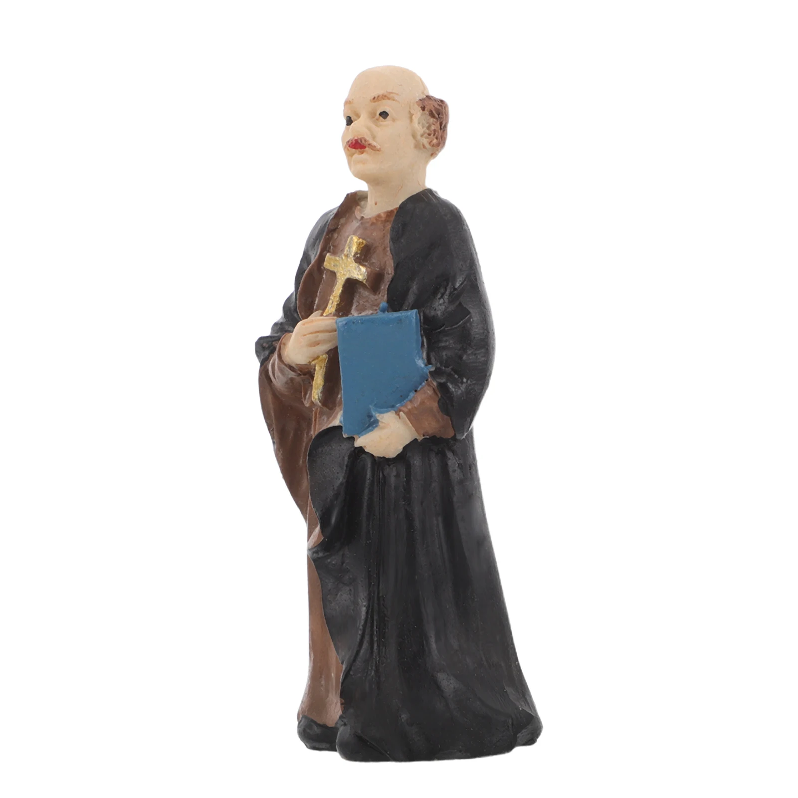 Microscopic Statue Resin Figurine Decor Sand Table Bonsai Garden Jesus Catholic Sculpture Yard Ornament