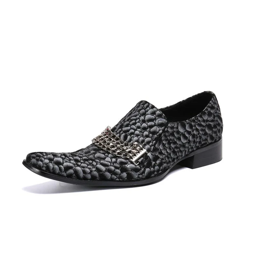 2021 Sommer Herbst Kleid Lederschuhe Mann Spitzschuh Business Python Muster Slip-on