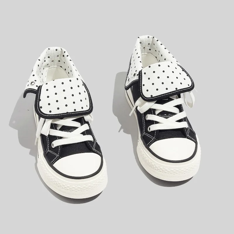 2026 Fresh Women Canvas Shoes High Top Female Flat Canvas Sneakers Lace Up Student Black Sport Shoes Pink Girls Shoe Summer