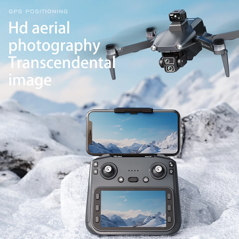 L600-1 PRO GPS Drone 25fps HD Dual Camera 3-Axis Gimbal 360 Obstacle Avoidance Remote Control With Screen Brushless Quadcopter