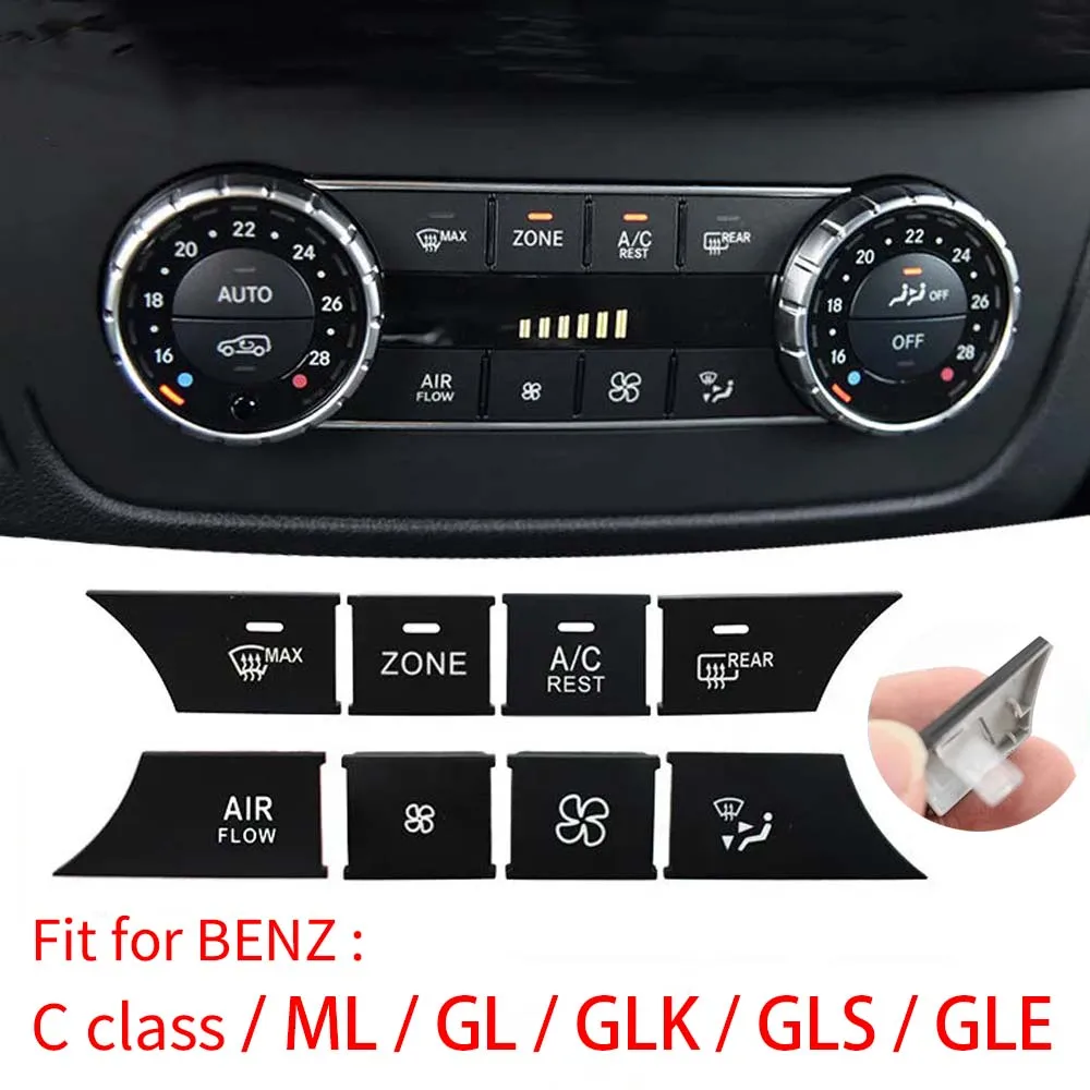 وحدة التحكم سخان التيار المتردد أزرار تكييف المناخ غطاء استبدال لمرسيدس بنز C GLK ML GL GLS GLE الفئة W204 X204 W166 X166