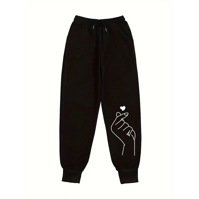 K-pop موضة Sweatpants للمرأة كل موسم اليومية عادية رياضي بنطال رياضي الفتيات أجهزة لياقة خارجية الجري بنطال متعدد الاستخدامات