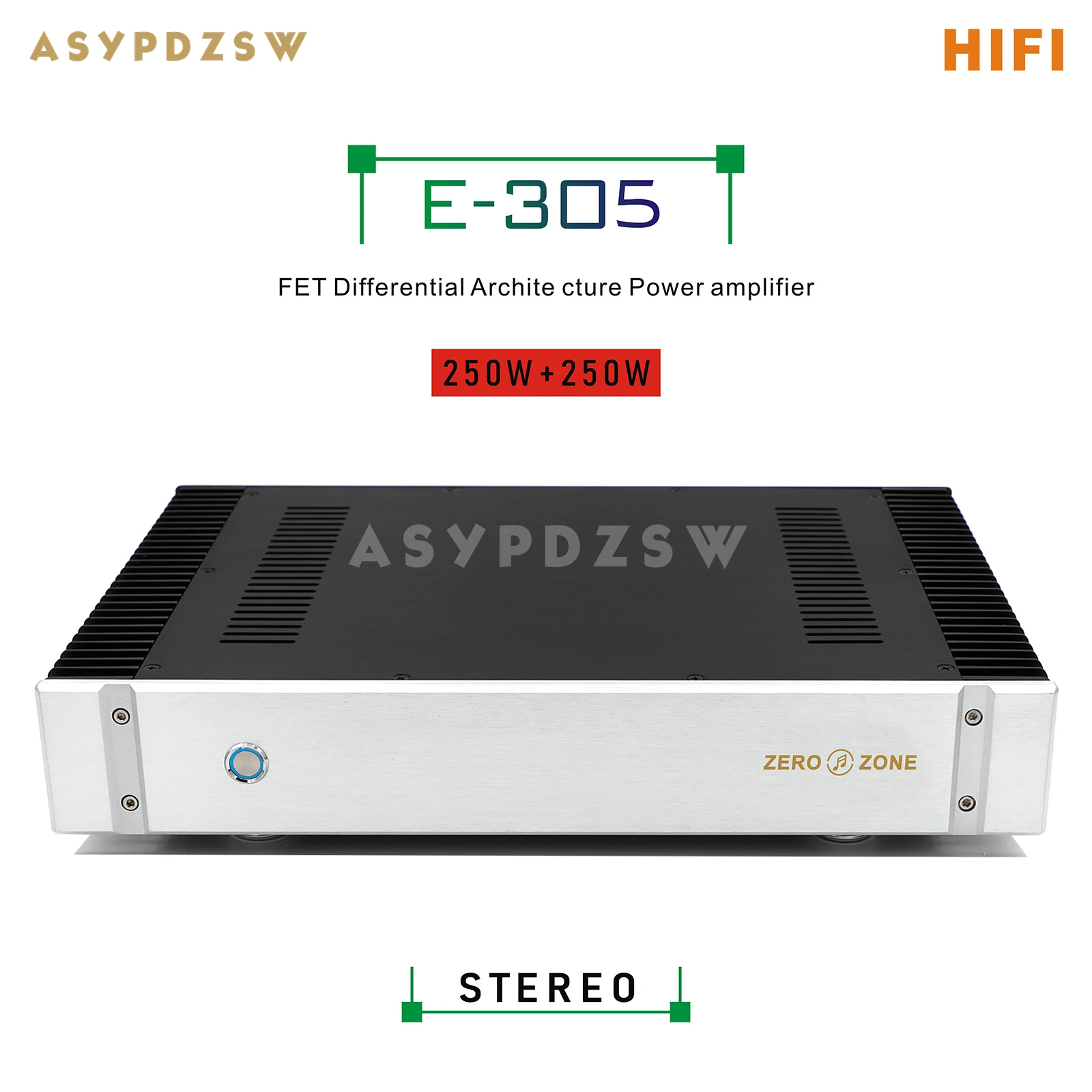 

HIFI E305 FET Differential Architecture Power amplifier Base on Accuphase E-305 Circuit 250W+250W