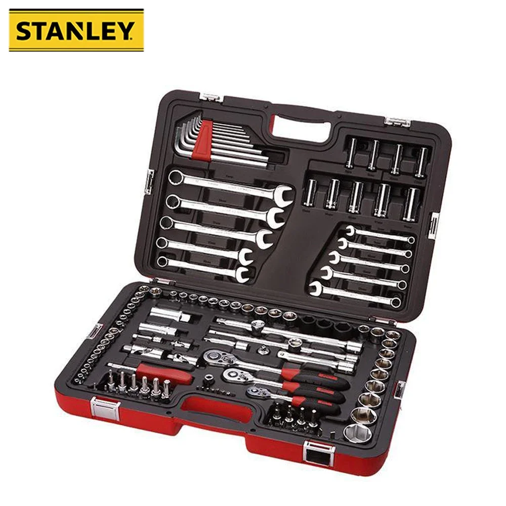 

Stanley Induatrial Mechanic Car Repair Wrench Set R99-111-1-22 120pcs with Socket Ratchet Torque Spanner CR-V Precision Forging