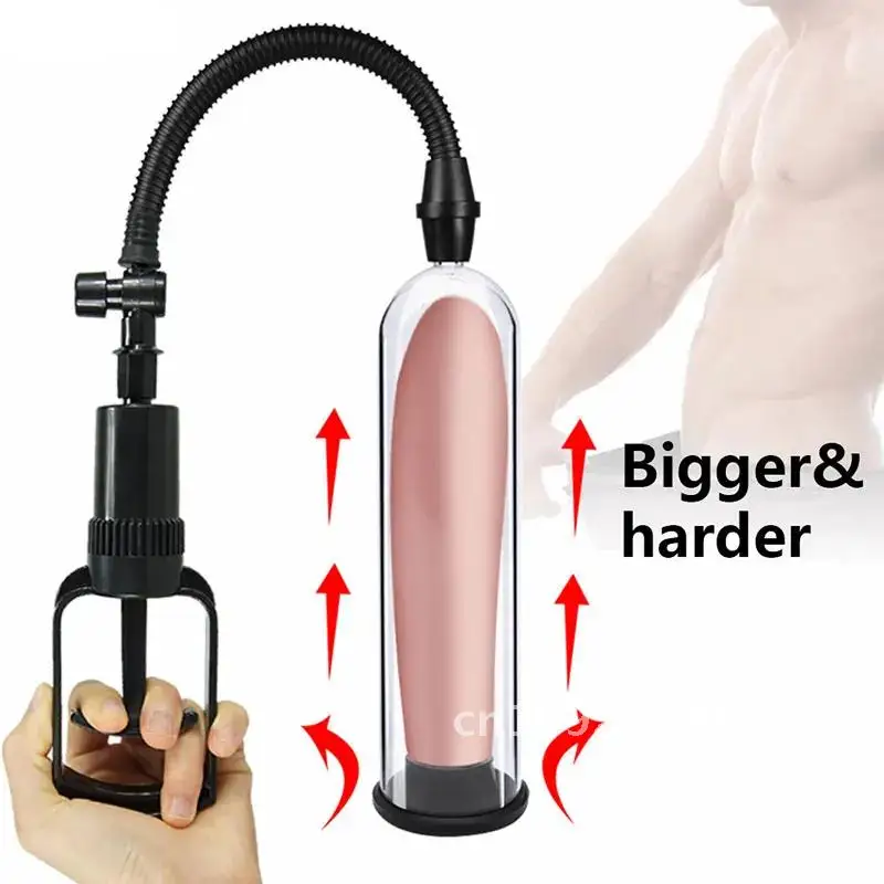 Bomba Manual para pene, Juguetes sexuales para hombres, agrandamiento del pene, masturbador, bomba, mejora erótica masculina, extensor de vacío para