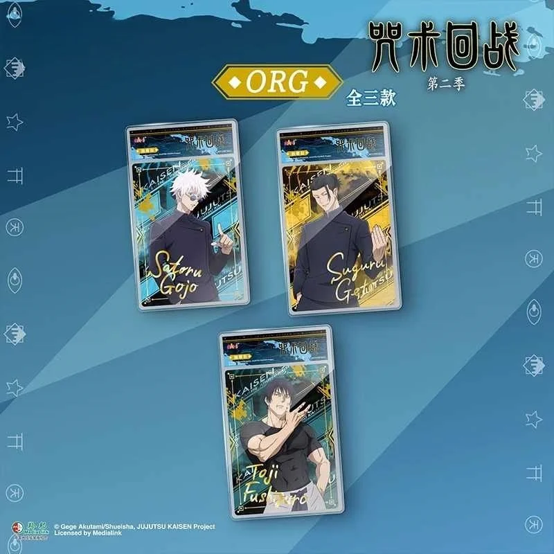 Original Jujutsu Kaisen Card Polaroid Acrylic Photo Card Gojo Satoru Geto Fushiguro Shinobu Anime Collection Card Toy Gifts