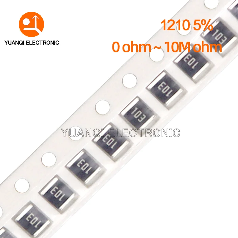 

100 шт. 1210 5% 1/2 Вт SMD чиповый резистор 0R - 10M 4,7 10 33 47 100 220 470 510 Ом 10R 47R 100R 330R 470R 1K 2,2 K 4,7 K 10K 100K 1M