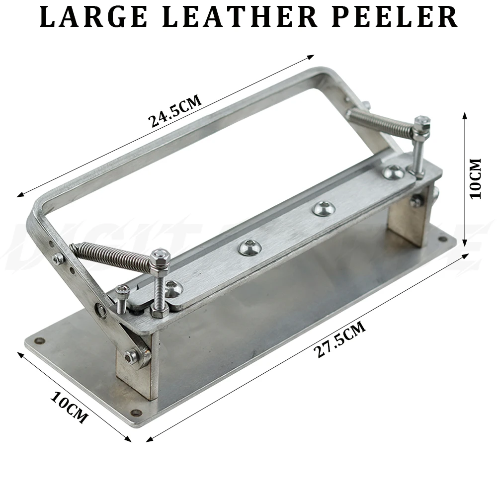 200mm Extended Manual Leather Skiving Machine Strip Belt Thinning Skiver Splitter Cowhide Leather Peeling Machine DIY Strap Cut