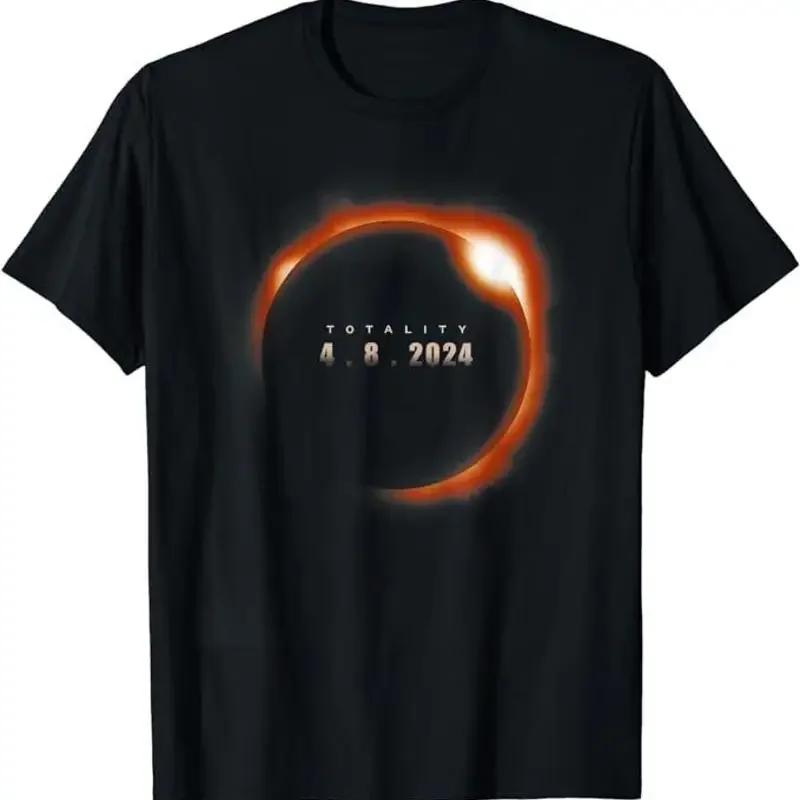 Total Solar Eclipse 2024 Totality USA Spring April 4 T Shirt Size S 5XL
