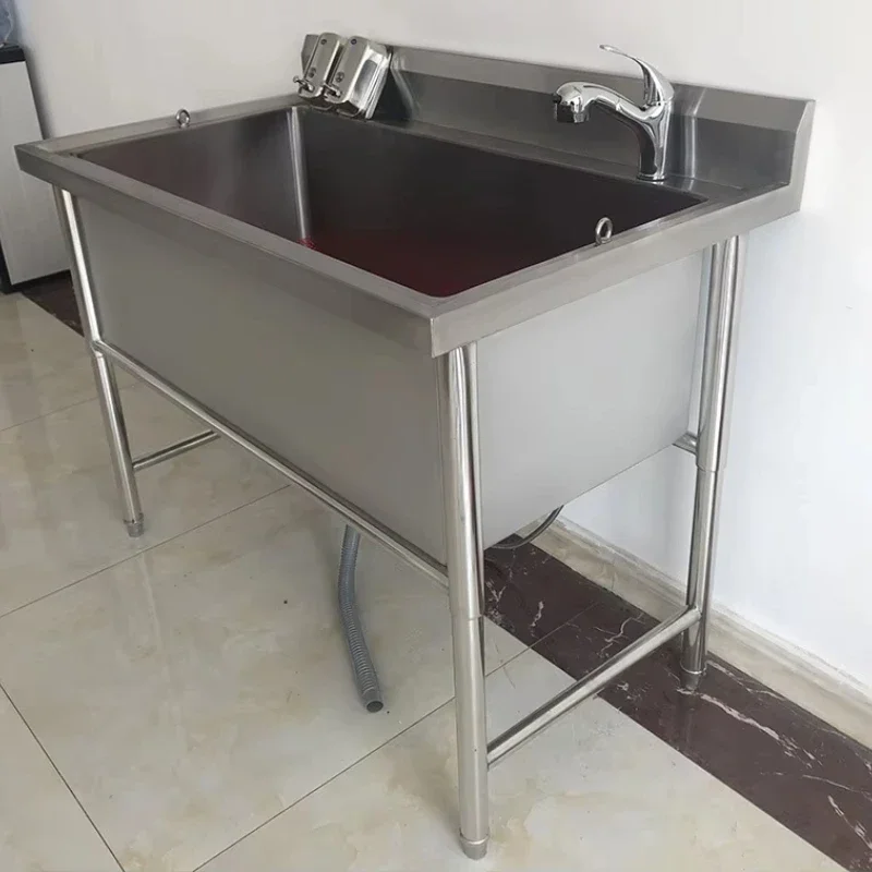Hot Sale Stainless Steel Pet Tubs Ordinary Bathtub Large Dog Bathtub Dog Bath Pet Bath Supplies Outdoor Hot Tubs