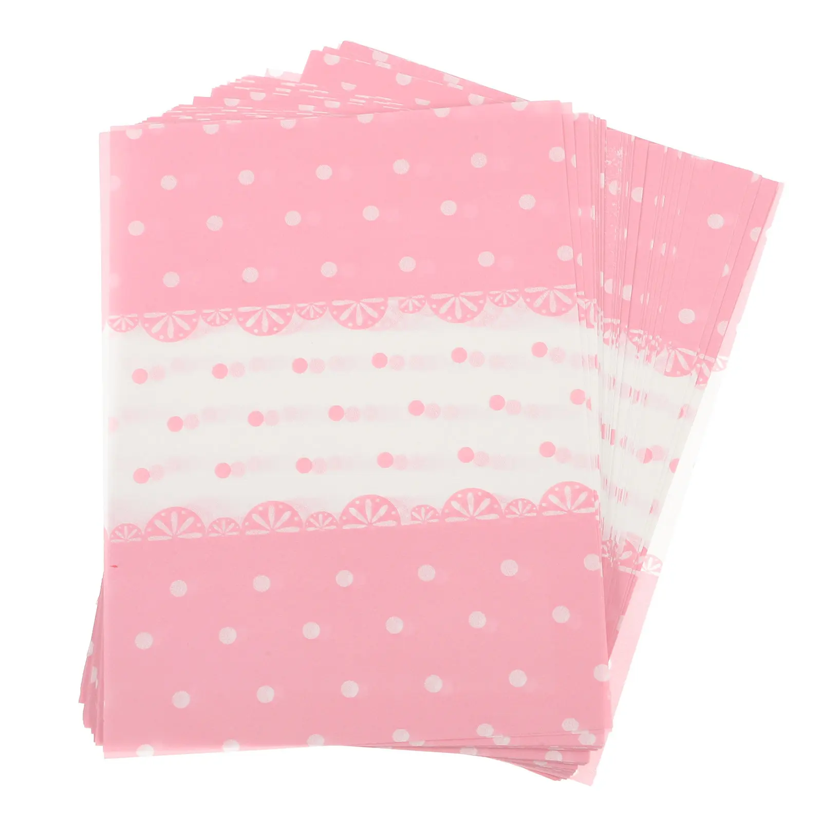 100Sheets Dot Pattern Candy Wrapping Paper Food-Safe Decorative Nougat Wrapper for Homemade Sweets Chocolate Caramel Treats