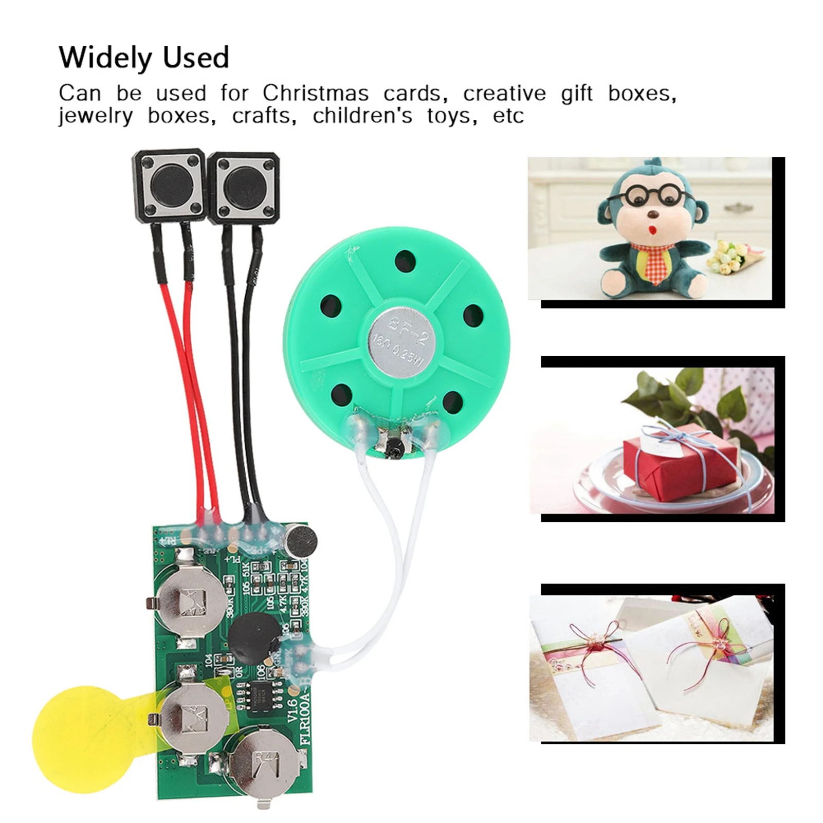 DIY Greeting Card Chip 120 Seconds Recordable Voice Sound Chip Module Recordable Greeting Card Chip Recordable Voice Module