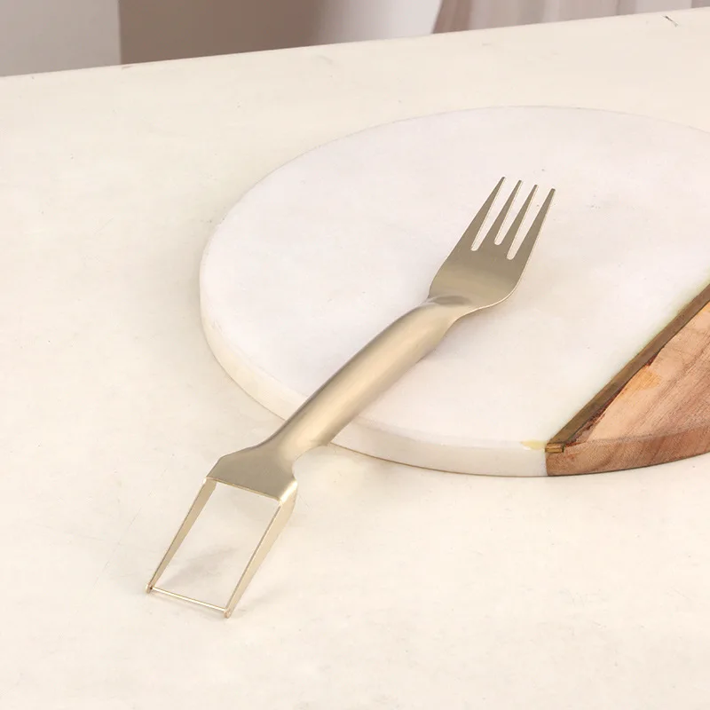 Stainless Steel, Multi-purpose, Double-headed Watermelon Spoon and Fork Cutter, Pulp Splitter