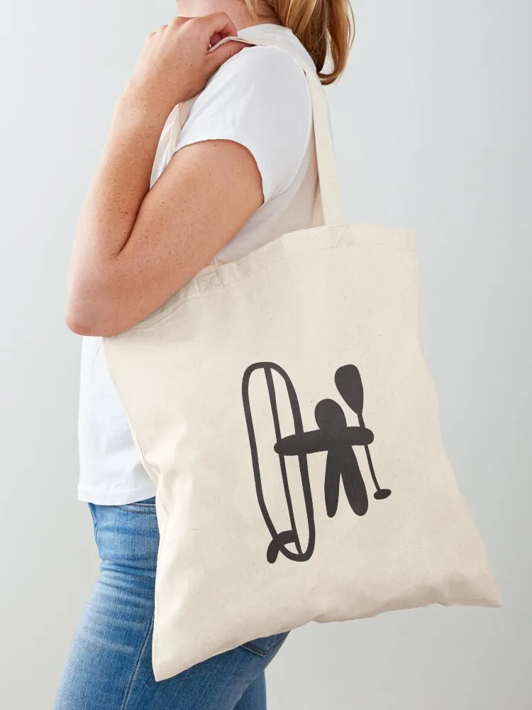 

Paddle boarding paddle surf sup stand up paddle minimal Tote Bag Canvas shoulder bag Women's shopper bag Shopper Lady