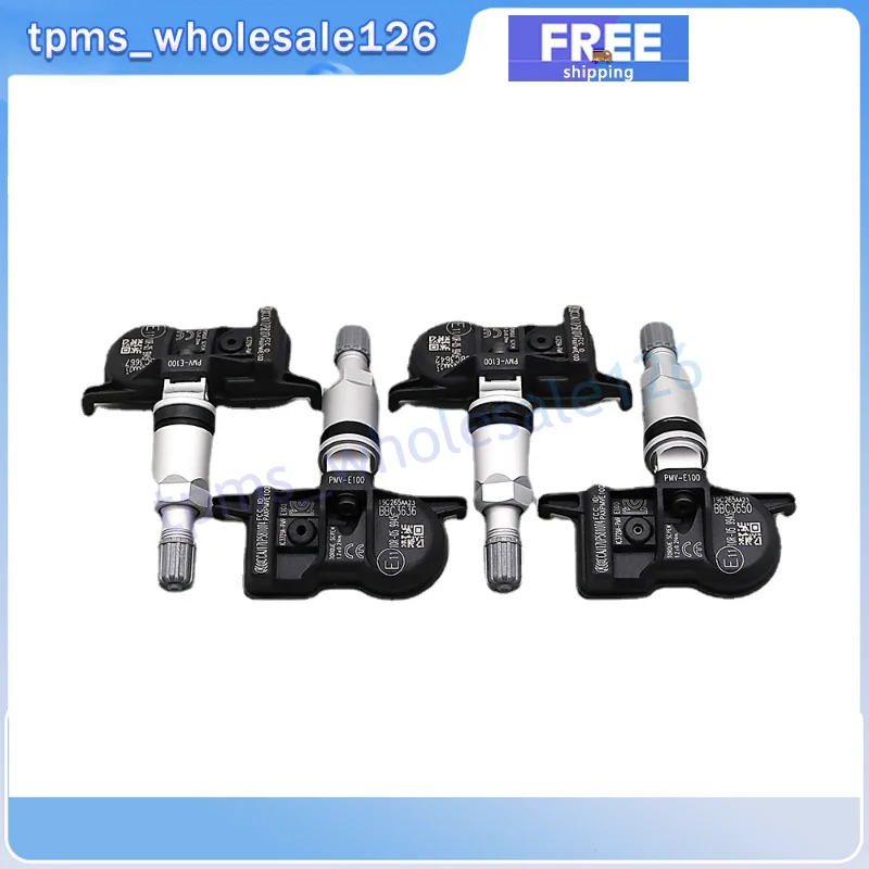 4PCS Tire Pressure Monitoring System Sensor PMV-E100 For Toyota Avalon Camry 4Runner Corolla 433MHZ TPMS 42607-02100 42607-02090