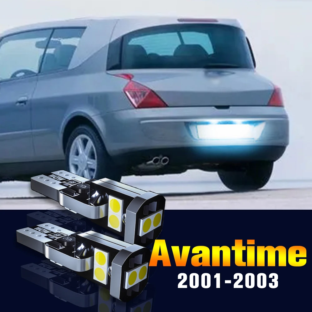 

2pcs LED License Plate Light Bulb Number Lamp For Renault Avantime 2001 2002 2003 Accessories